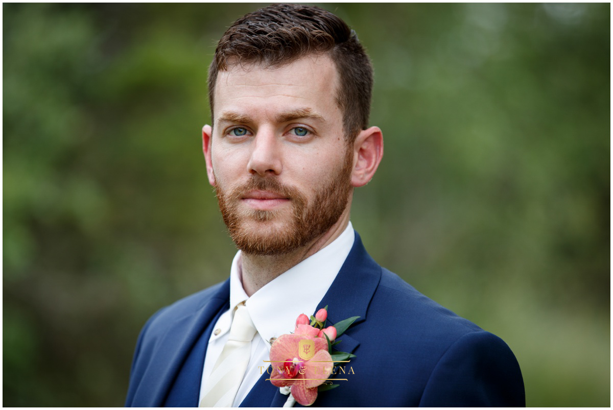 best wedding photographer in austin terrace club groom portrait