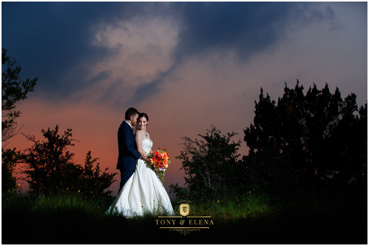 best wedding photographer in austin terrace club bride groom sunset
