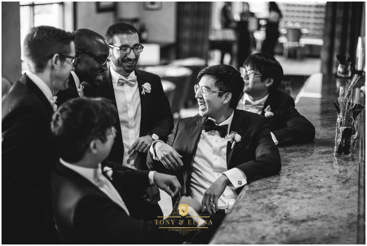 austin wedding photographer hotel granduca asian groom groomsmens