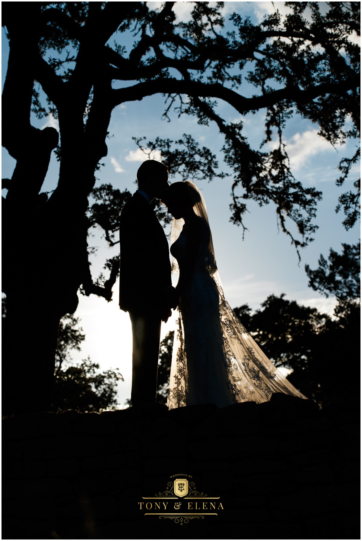 austin wedding photographer ivory oak bride groom sunset