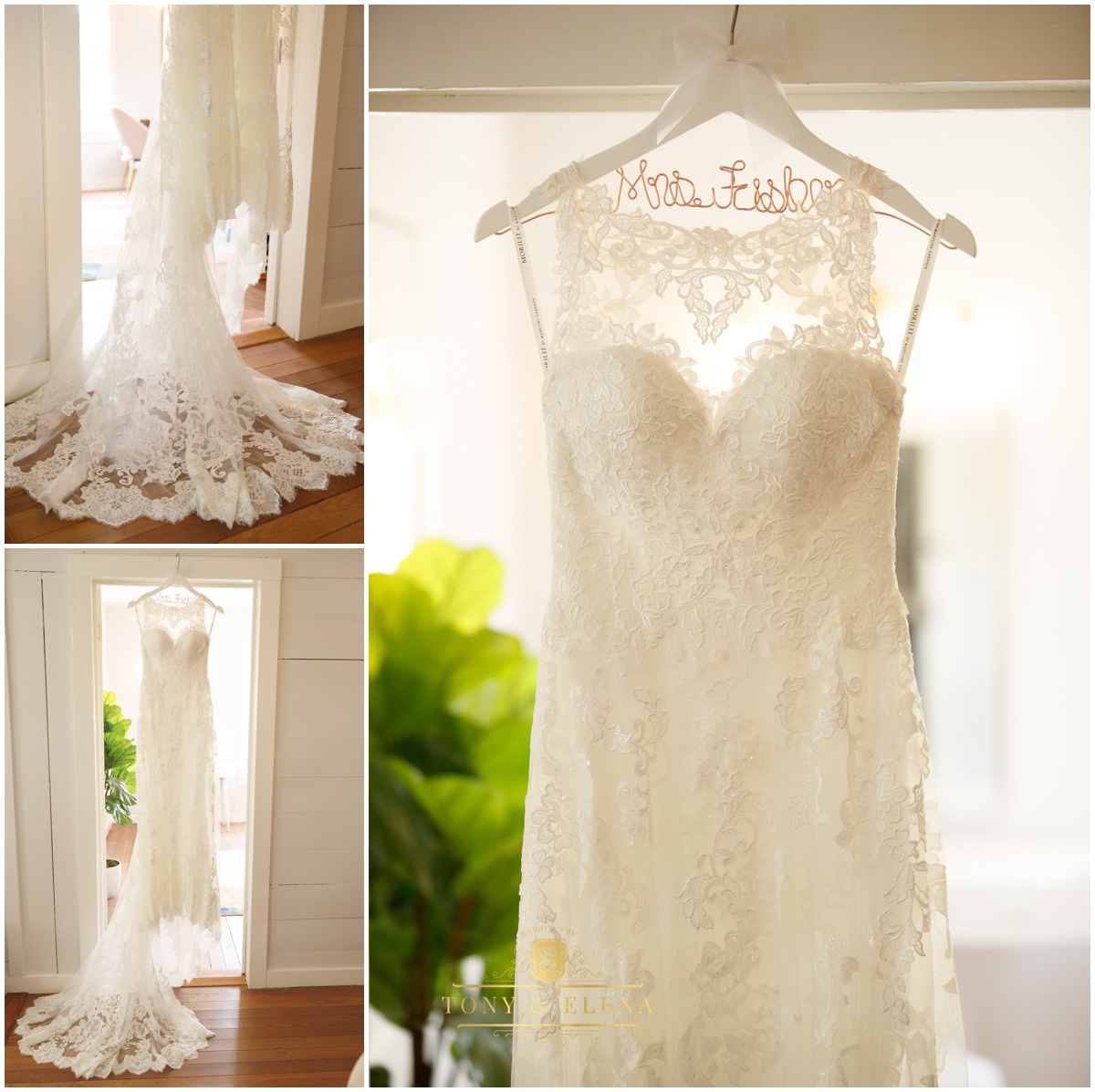 austin wedding photographer bride's dress ivory oak