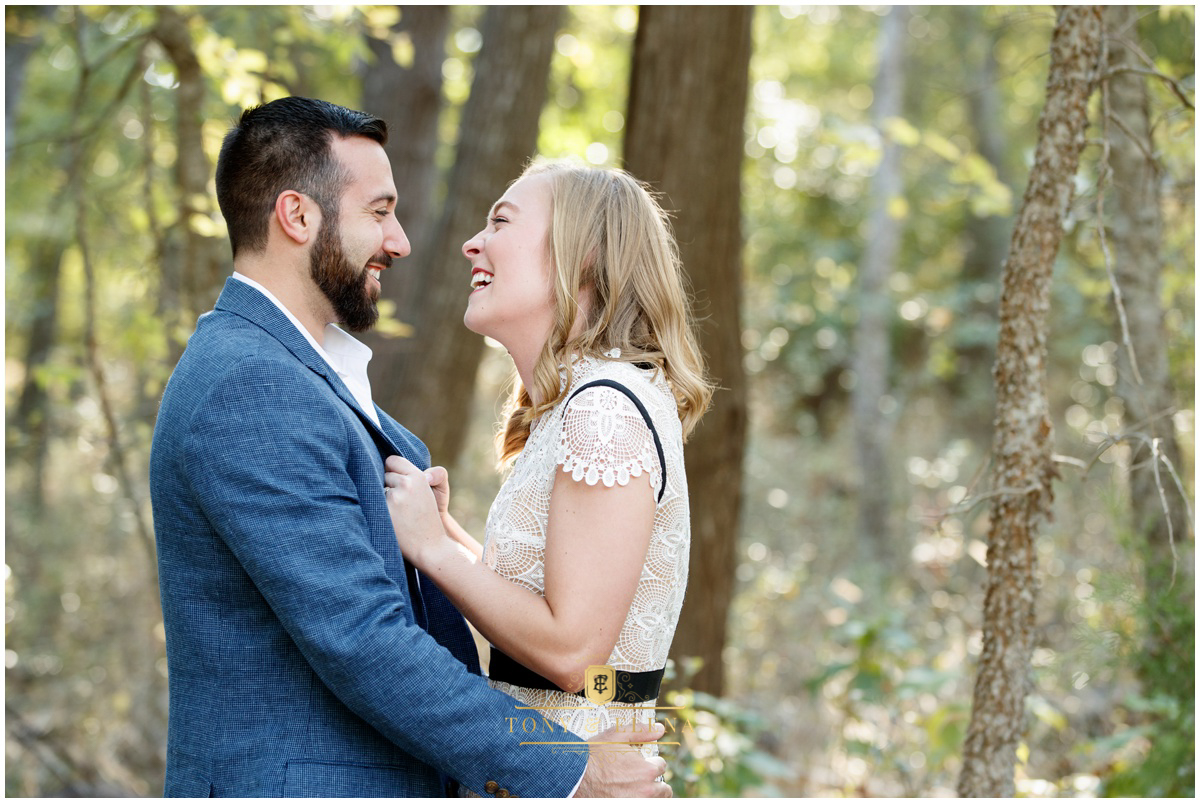 austin engagement session wedding photographer bride groom laughing close up