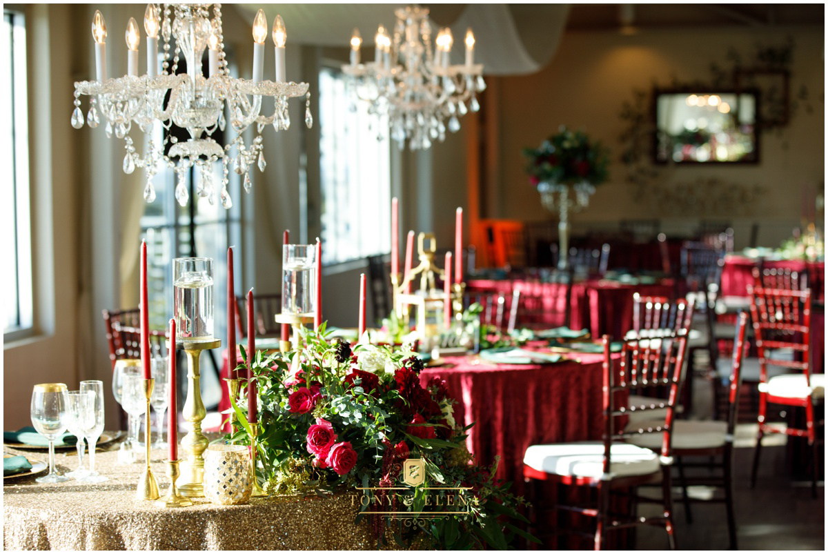 austin wedding photographer terrace club wedding photographer tables in ballroom